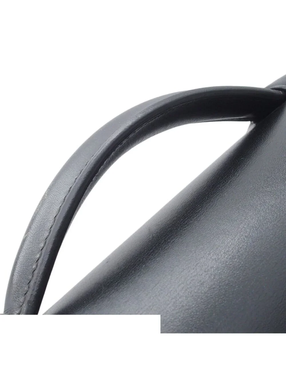 Hermes Sac a Depeches 41 Black Silver Box Calf Briefcase Business